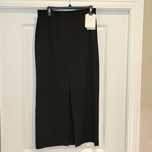 Liz Claiborne Front Slit Elegant Black Skirt